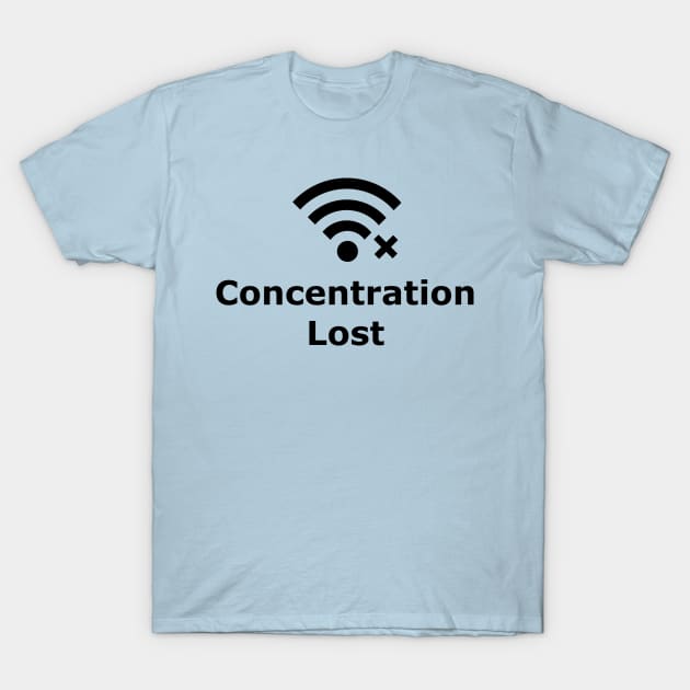 Concentration Lost T-Shirt by XTUnknown